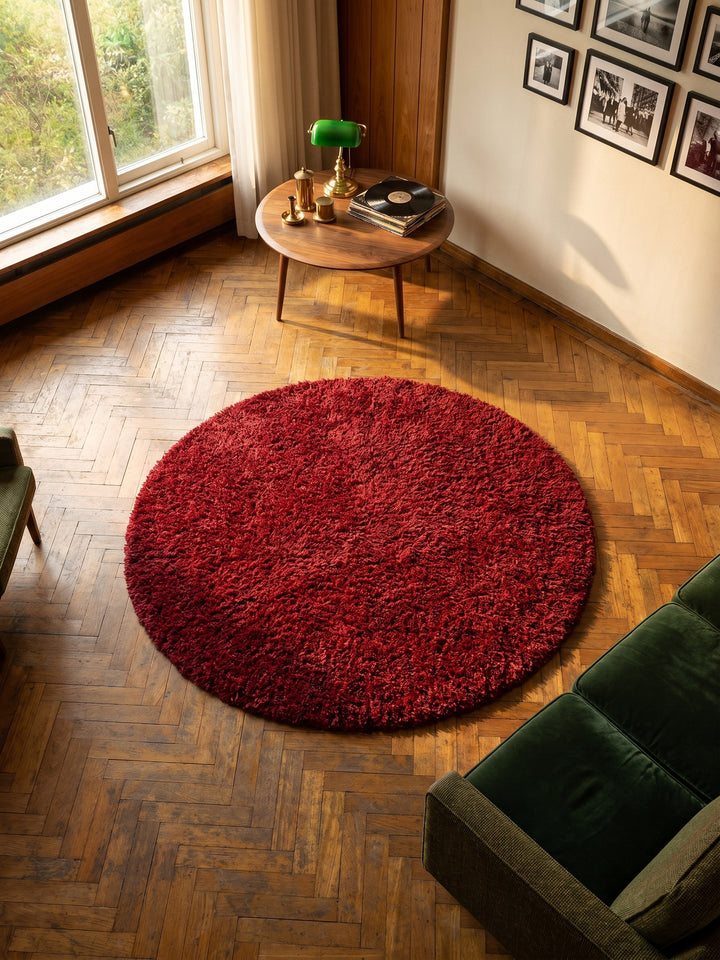 Teppich Red rund Draufsicht_