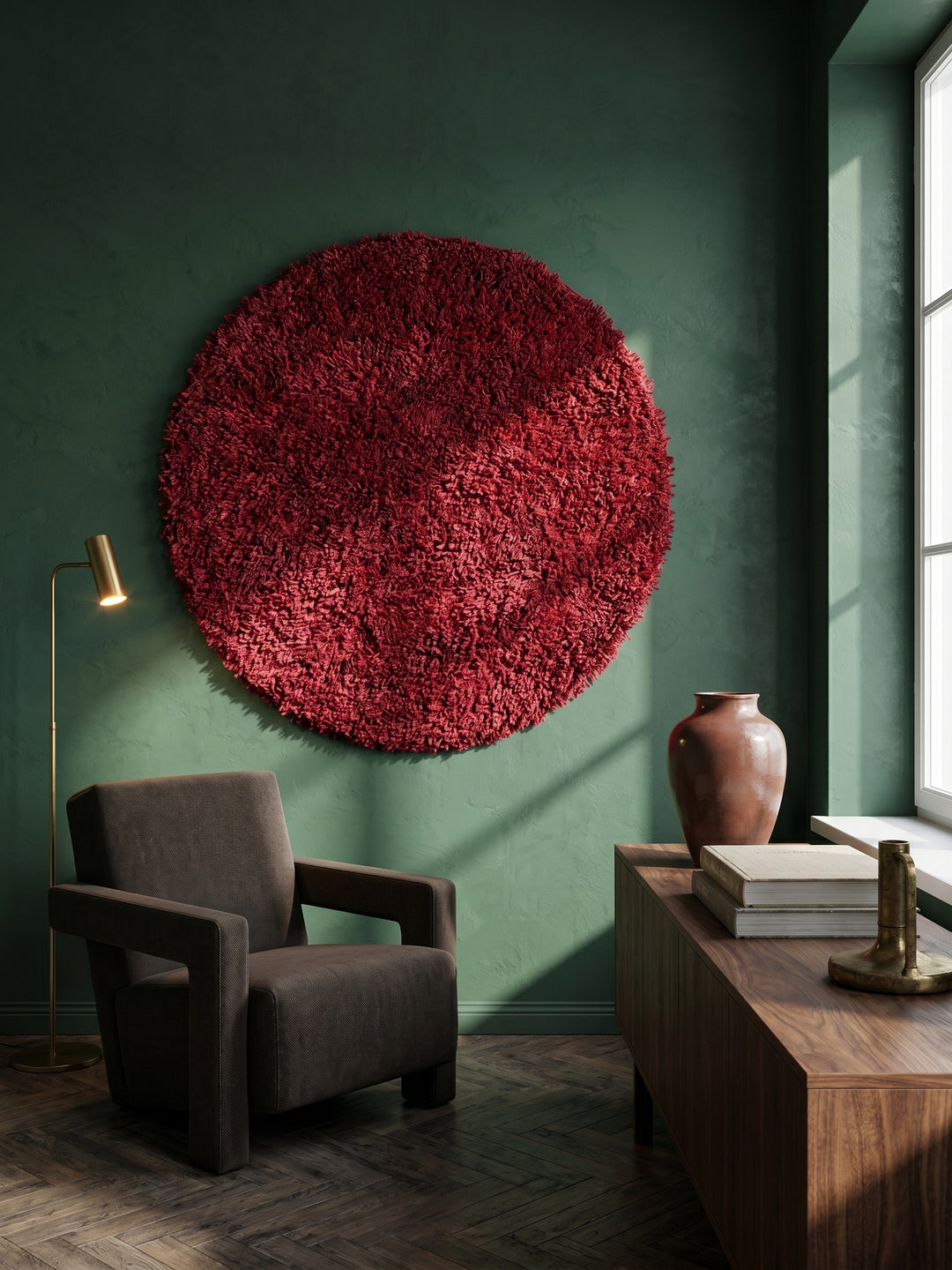Teppich Red als Wandteppich_