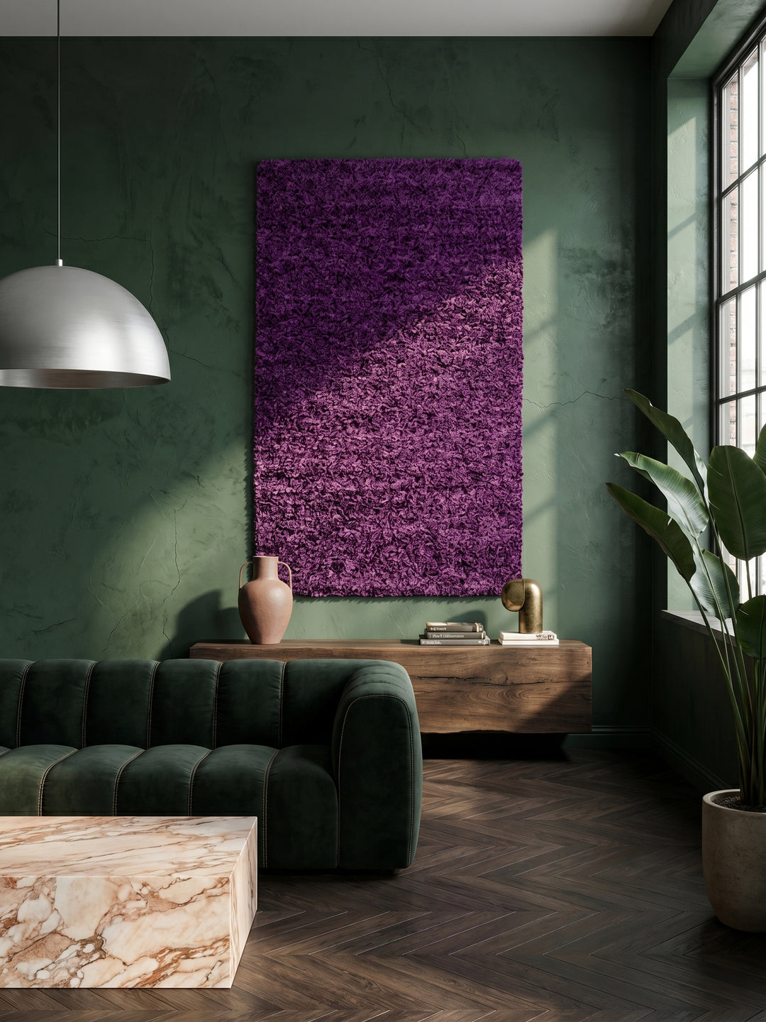 Teppich Lila als Wandteppich_