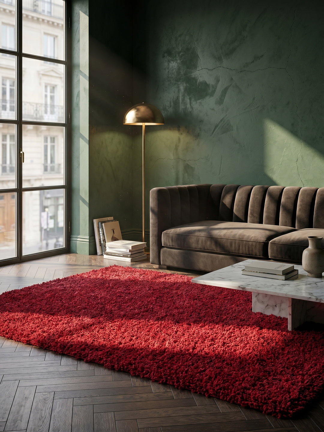 Teppich Red als Wandteppich_