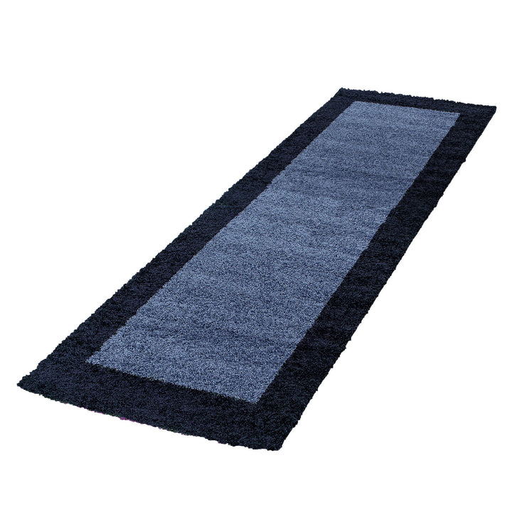 Teppich Hochflor einfarbig mit Bordüre Polypropylen Wohnzimmer_Läufer_