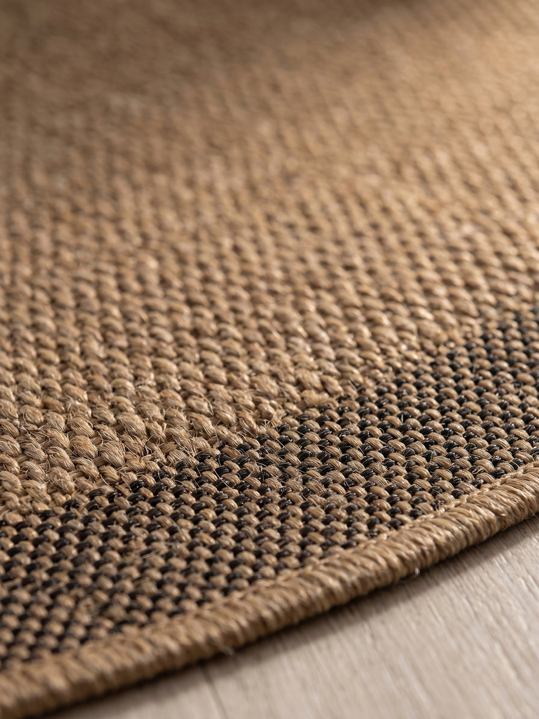 Teppich Beige rund Farbdetail Muster_