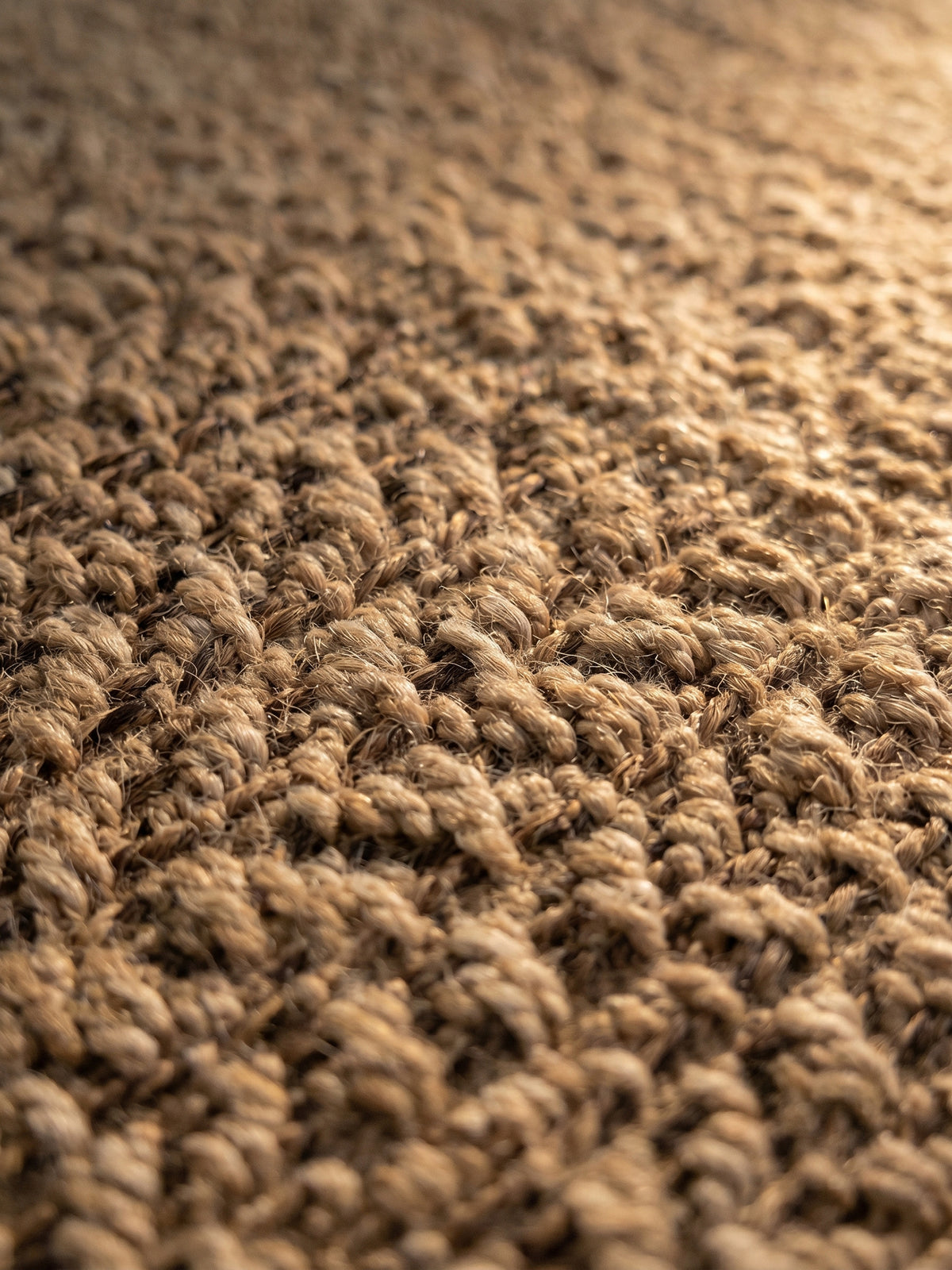 Teppich Beige rund Webstruktur Qualität_
