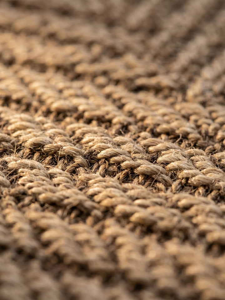 Teppich Beige rund Farbdetail Muster_