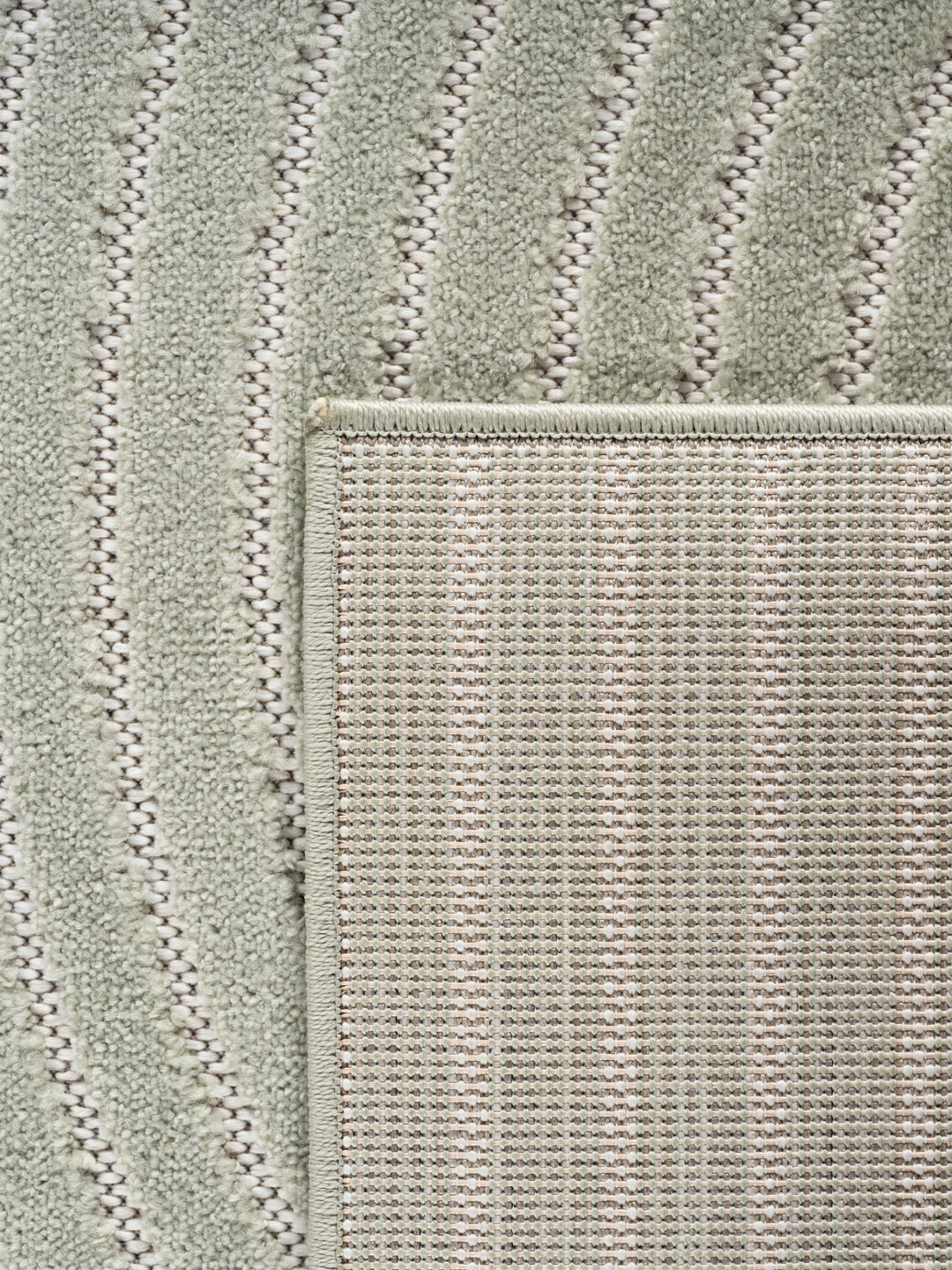 Teppich Salbeigrün Läufer Polypropylen (Kurzflor) Designteppich Kollektion ENGADIN Wohnraum_