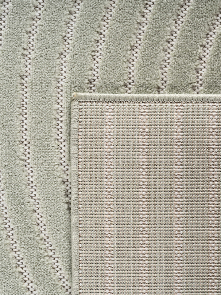 Teppich Salbeigrün Läufer Polypropylen (Kurzflor) Designteppich Kollektion ENGADIN Wohnraum_