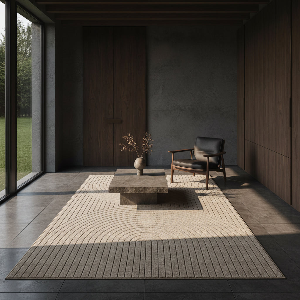 Outdoor-Teppich Skandi 3D-Design – Waschbar & Wetterfest für Balkon & Terrasse – Ansicht 36