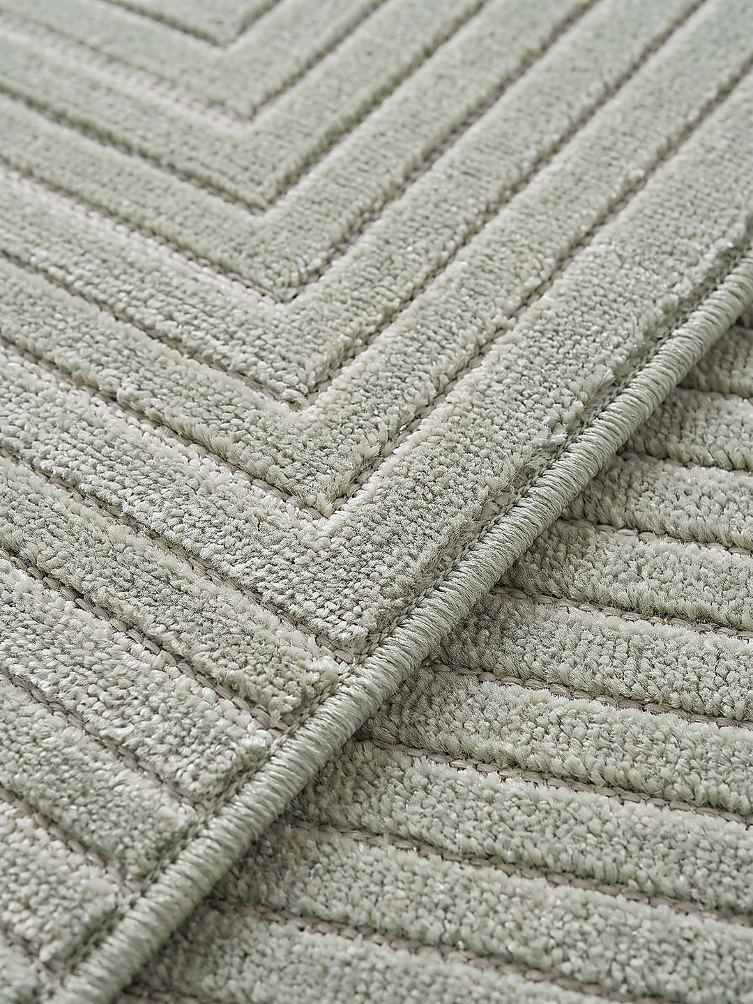 Teppich Salbeigrün Farbdetail Muster_