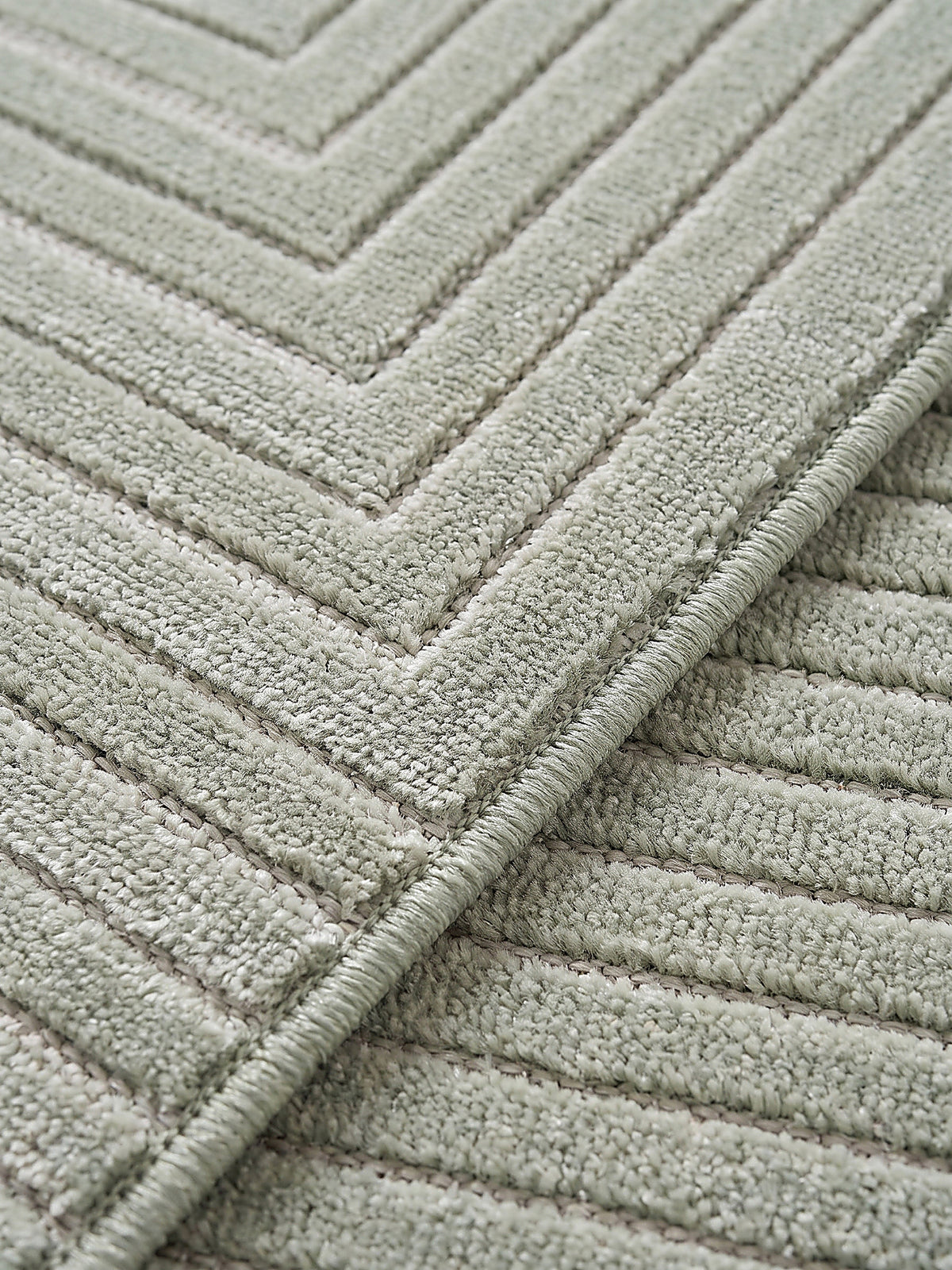 Teppich Salbeigrün Farbdetail Muster_