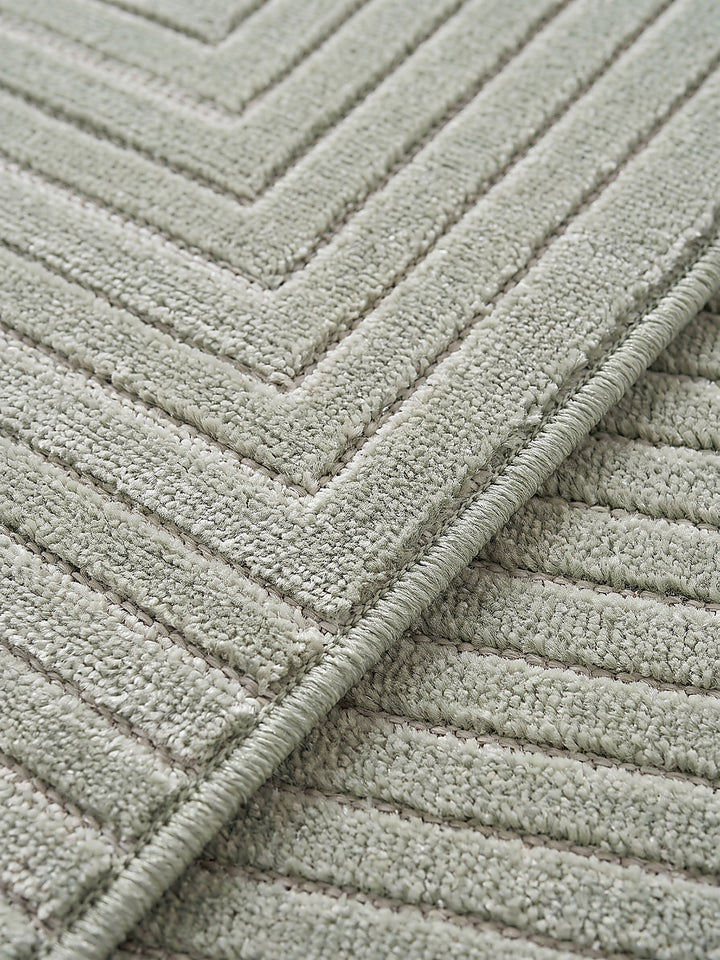 Teppich Salbeigrün Farbdetail Muster_