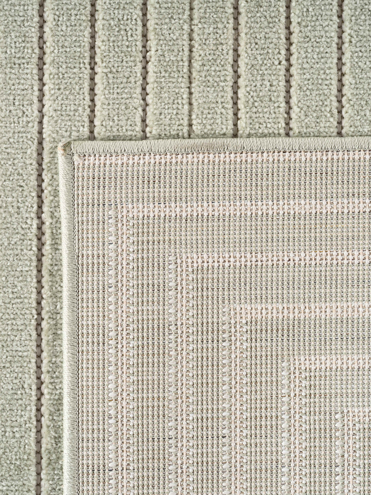 Teppich Salbeigrün Läufer Polypropylen (Kurzflor) Designteppich Kollektion ENGADIN Wohnraum_
