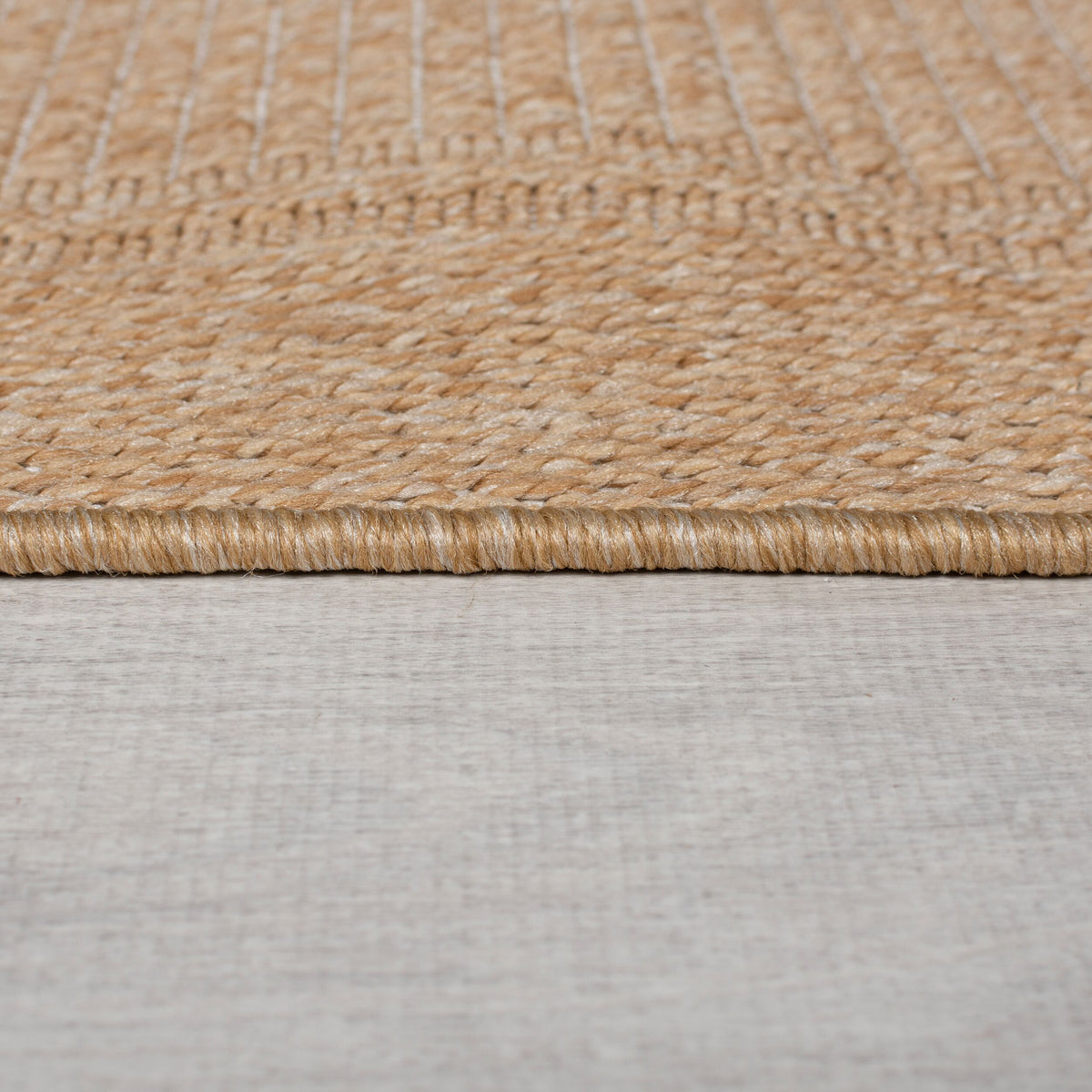 Teppich Jute-Optik Indoor Outdoor  - Wetterfest - UV-beständig & Pflegeleicht_Rechteckig_