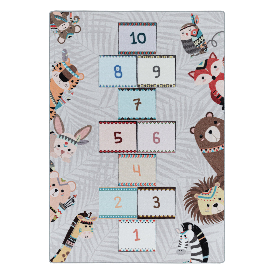 Teppich Kinder Flachgewebe Hüpfspiel Polyamid Antirutsch Kinderzimmer_Läufer_