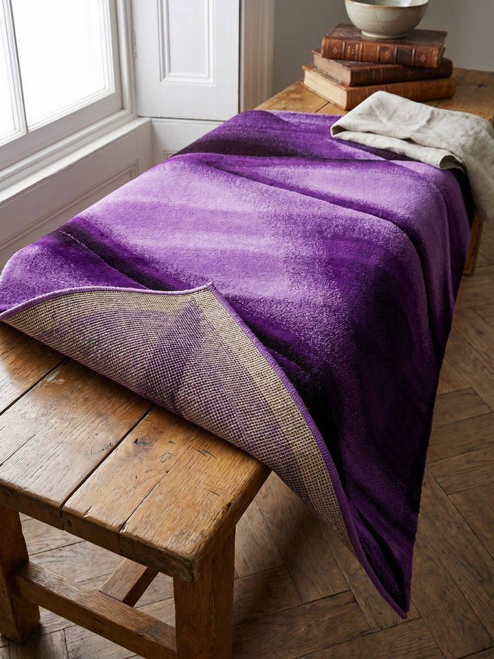Teppich Lila rechteckig Wohnaccessoire Deko_
