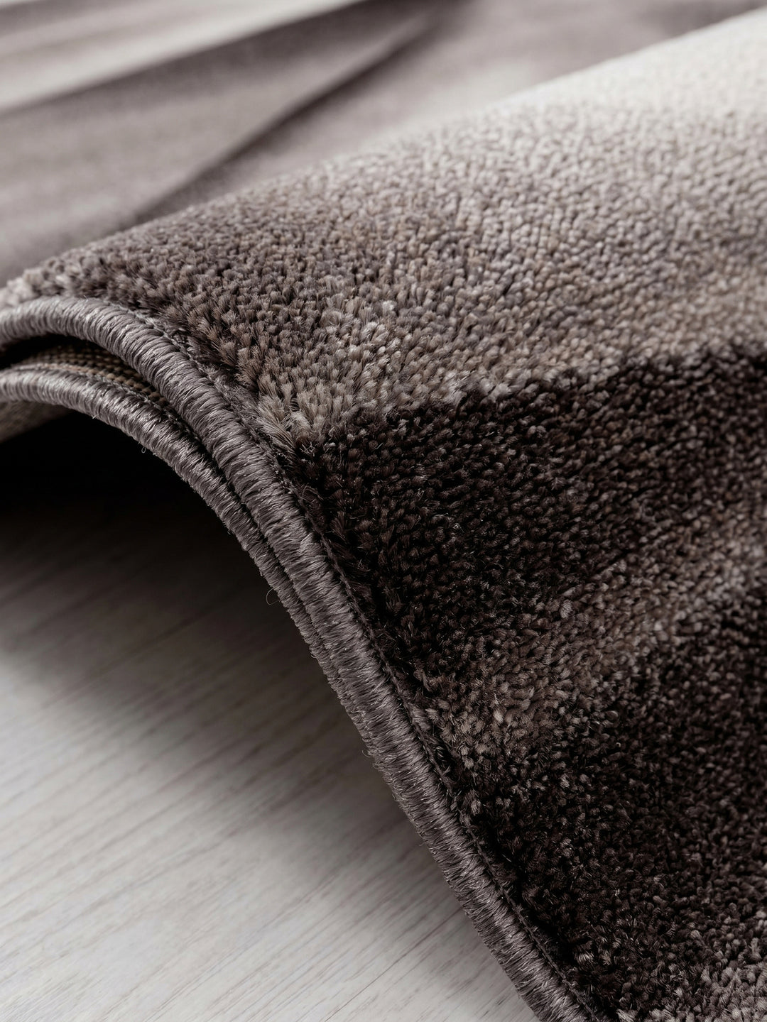 Teppich Brown Läufer Florhöhe Profil_
