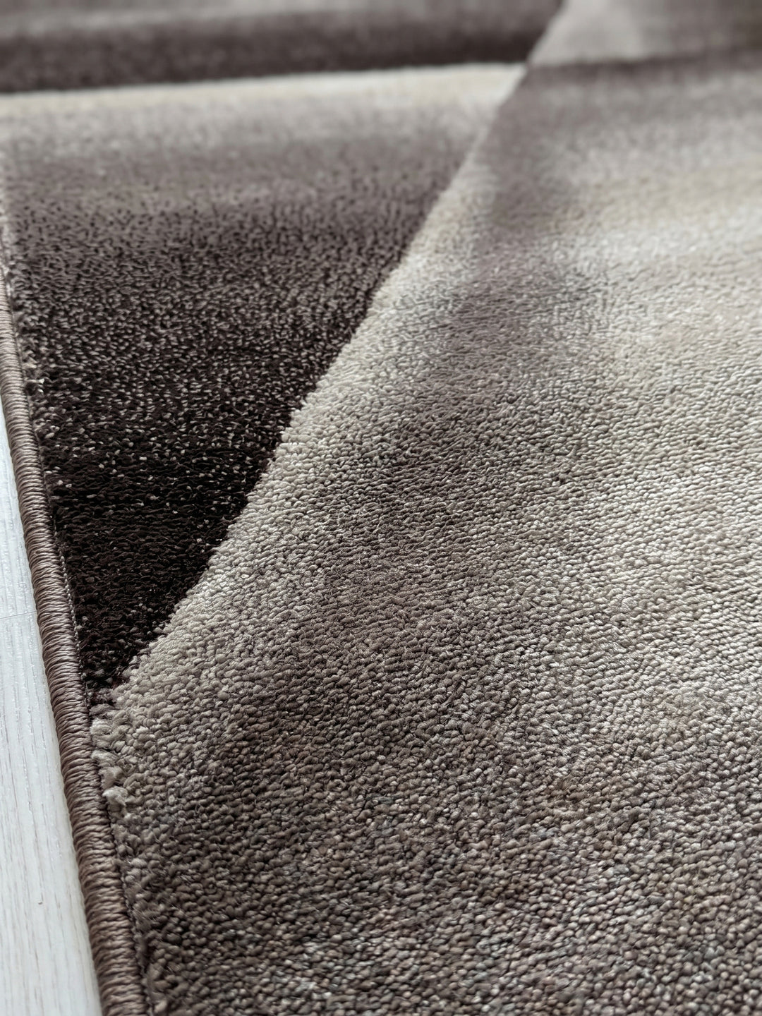 Teppich Brown Läufer Farbdetail Muster_
