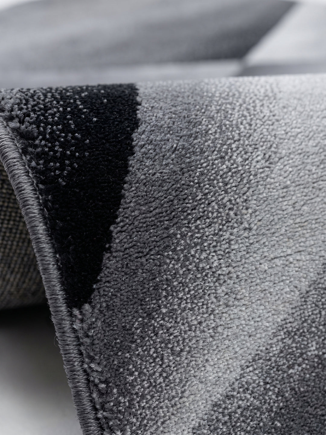 Teppich Schwarz rechteckig Farbdetail Muster_