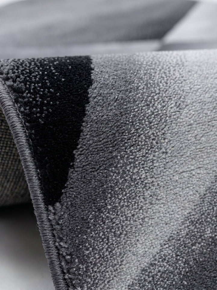 Teppich Schwarz rechteckig Farbdetail Muster_