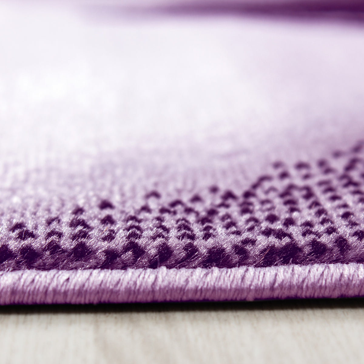 Kurzflor-Teppich Wellen-Muster – Waschbar & Strapazierfähig | Heatset-Veredelung für Wolloptik – Ansicht 3