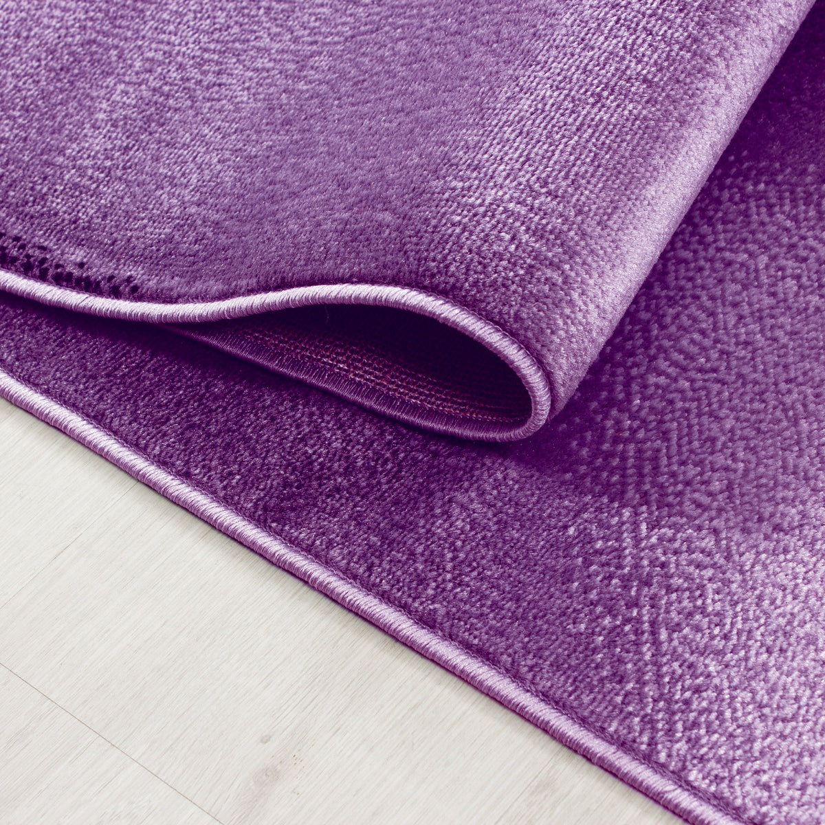 Kurzflor-Teppich Wellen-Muster – Waschbar & Strapazierfähig | Heatset-Veredelung für Wolloptik – Ansicht 4