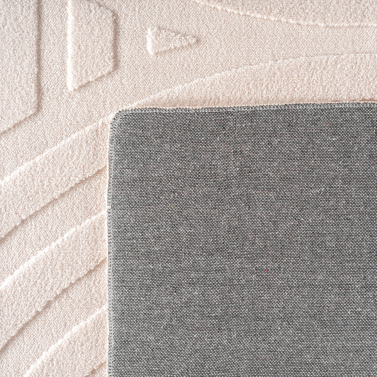 Kurzflor-Teppich Bogenmuster Symmetrisch – Waschbarer Art-Déco-Stil – Ansicht 4
