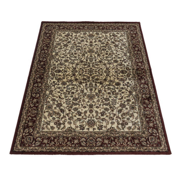 Teppich Kurzflor Boho Ornament Polypropylen Gewebt Creme Läufer 80x150_Läufer_