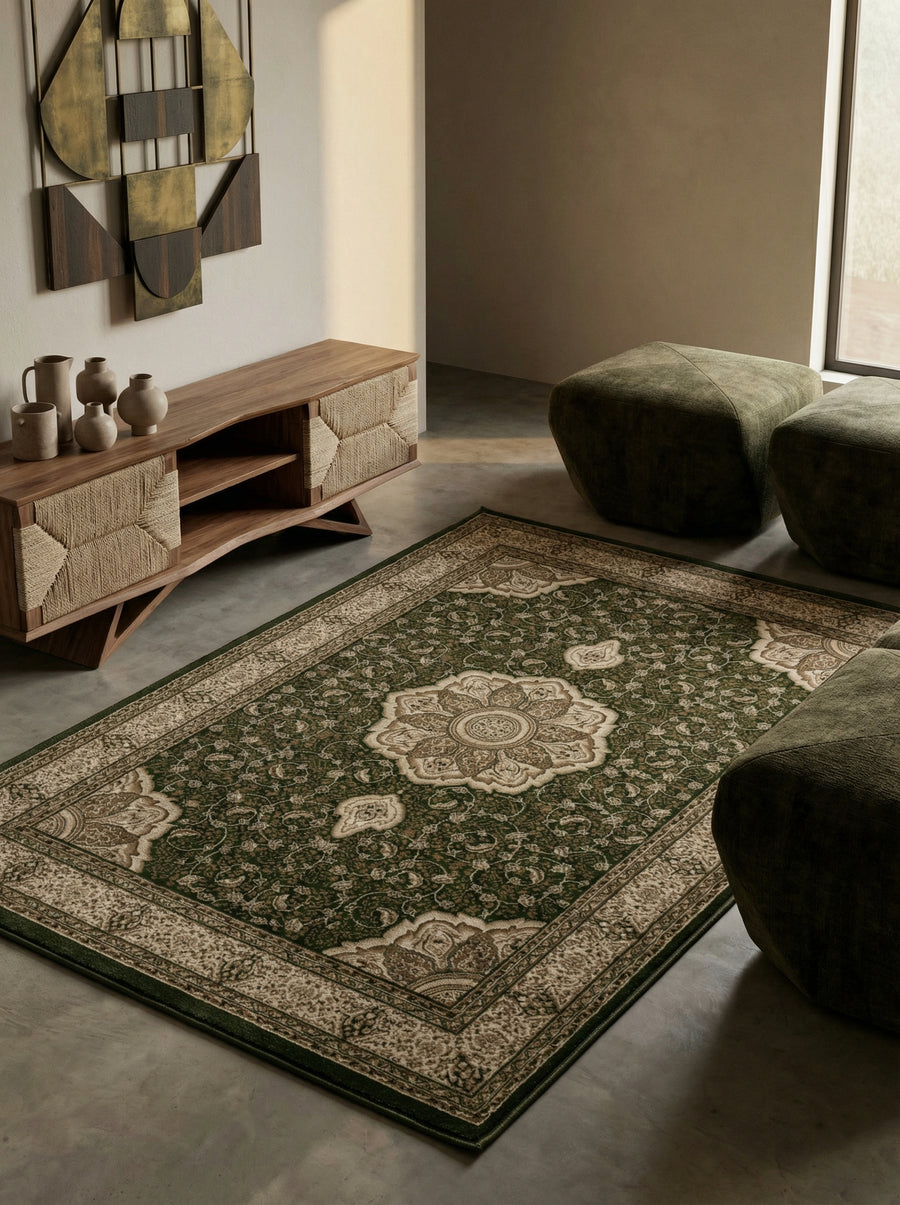 Teppich Kurzflor Boho Vintage Look Polypropylen Gewebt_Läufer_