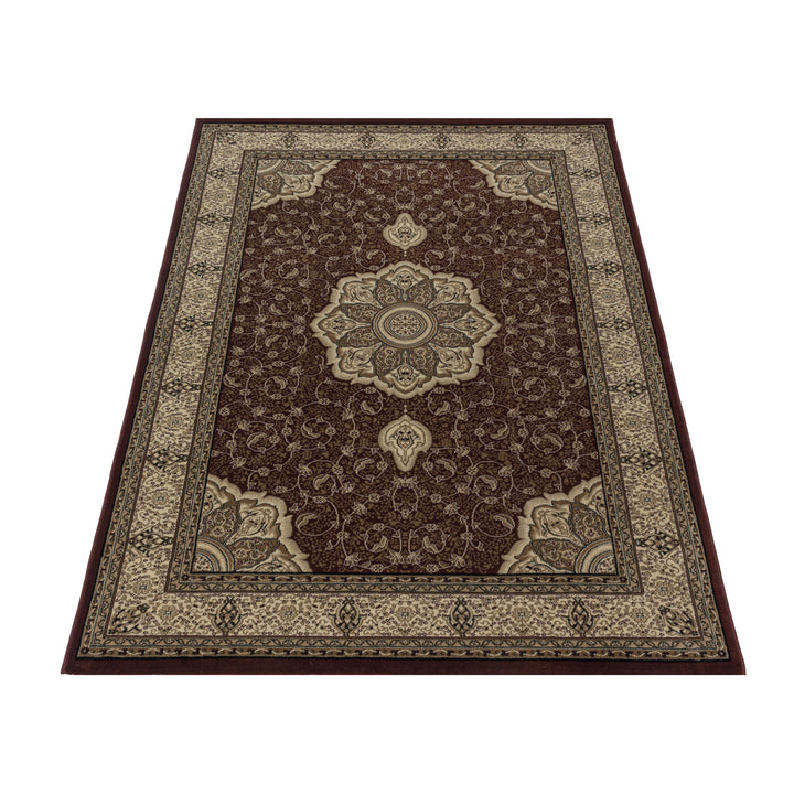 Teppich Kurzflor Boho Vintage Look Polypropylen Gewebt Rot Läufer 80x150_Läufer_