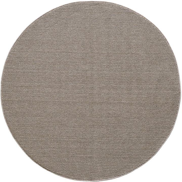 Teppich Kurzflor Flachgewebe Uni-Design Polypropylen Wohnzimmer_Rund_