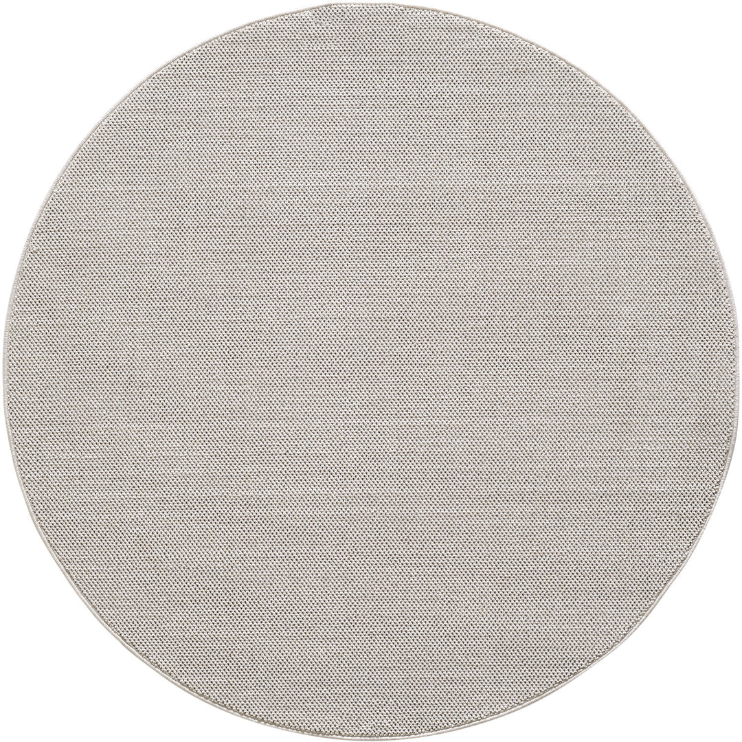 Teppich Kurzflor Flachgewebe Uni-Design Polypropylen Wohnzimmer_Rund_