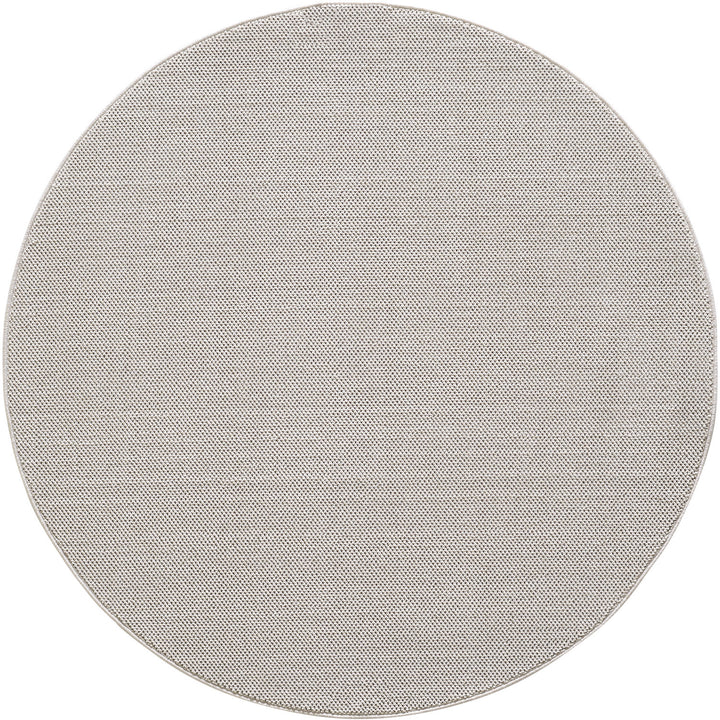 Teppich Kurzflor Flachgewebe Uni-Design Polypropylen Wohnzimmer_Rund_