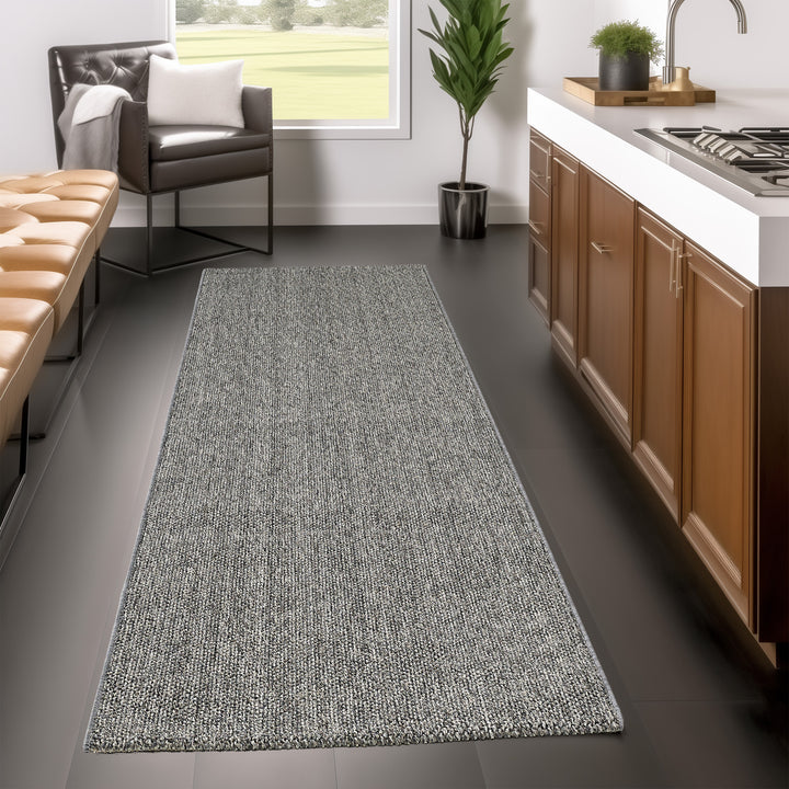 Teppich Kurzflor Flachgewebe Uni-Design Polypropylen Wohnzimmer_Läufer_