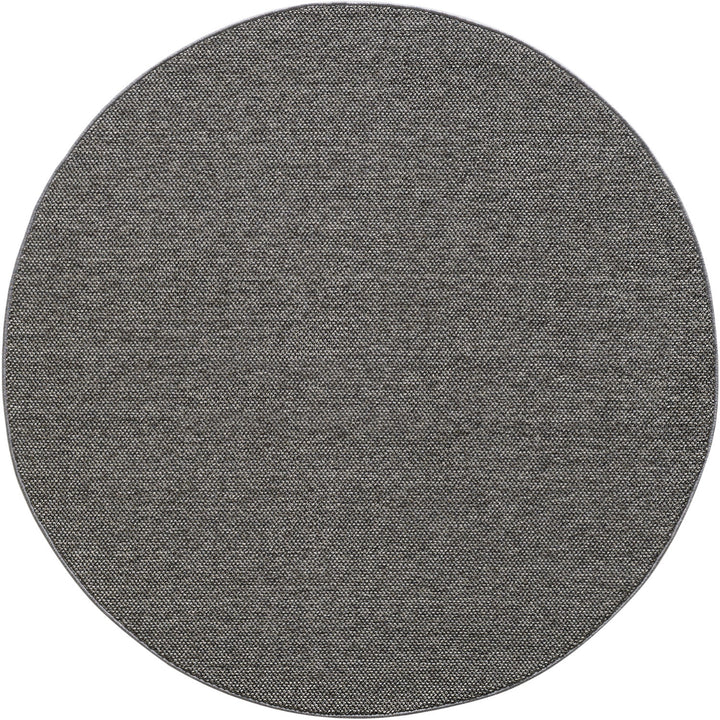 Teppich Kurzflor Flachgewebe Uni-Design Polypropylen Wohnzimmer_Rund_
