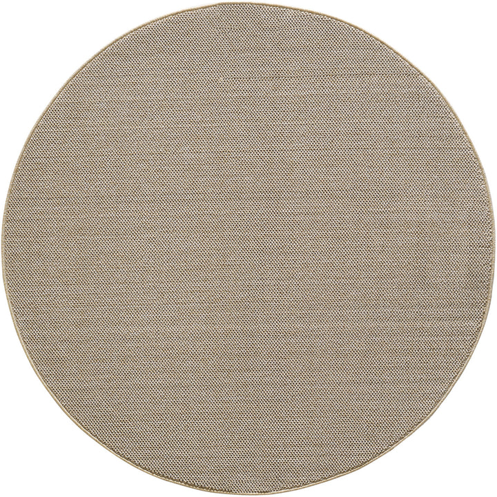 Teppich Kurzflor Flachgewebe Uni-Design Polypropylen Wohnzimmer_Rund_