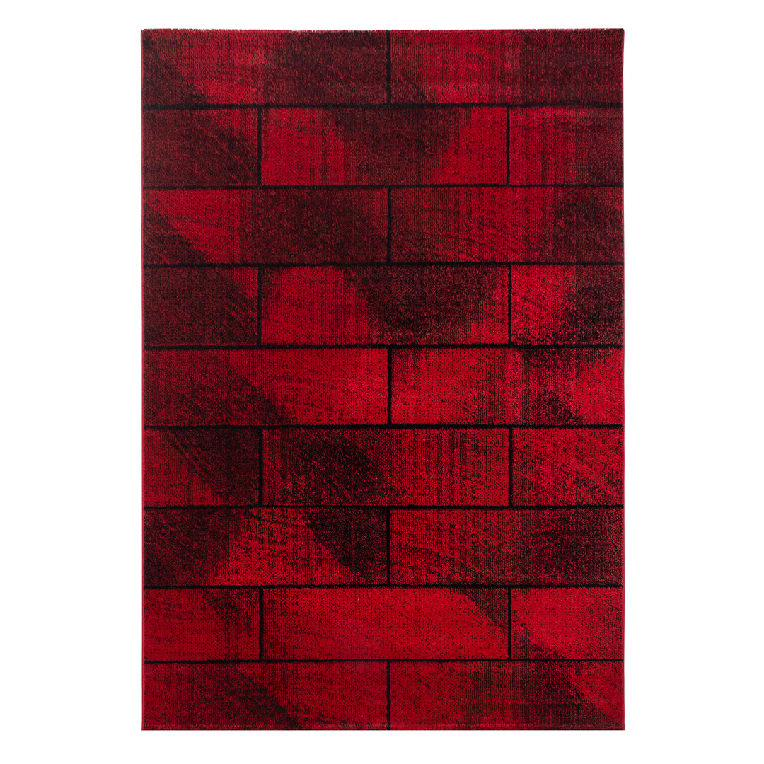Teppich Kurzflor Geometrisch Polypropylen Wohnzimmer_Läufer_