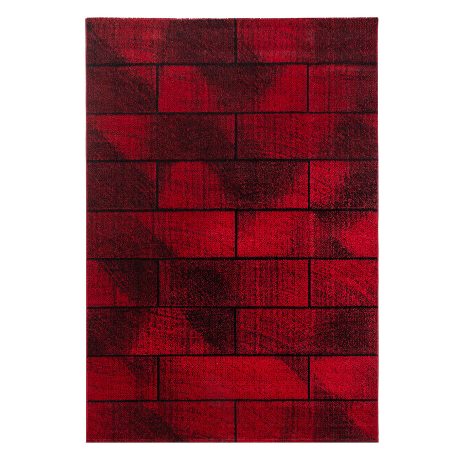 Teppich Kurzflor Geometrisch Polypropylen Wohnzimmer_Läufer_