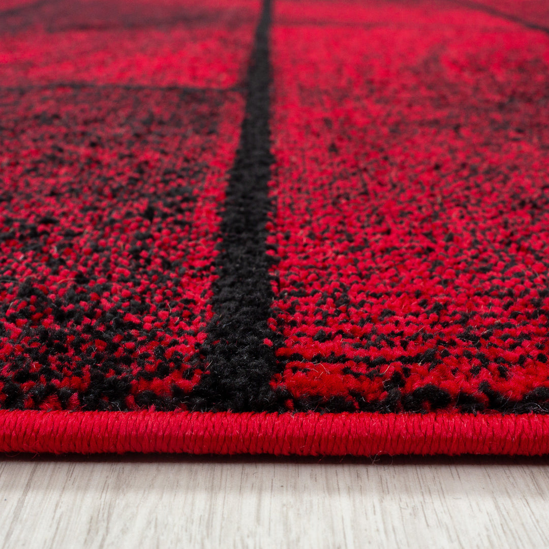 Teppich Kurzflor Geometrisch Polypropylen Wohnzimmer_Läufer_