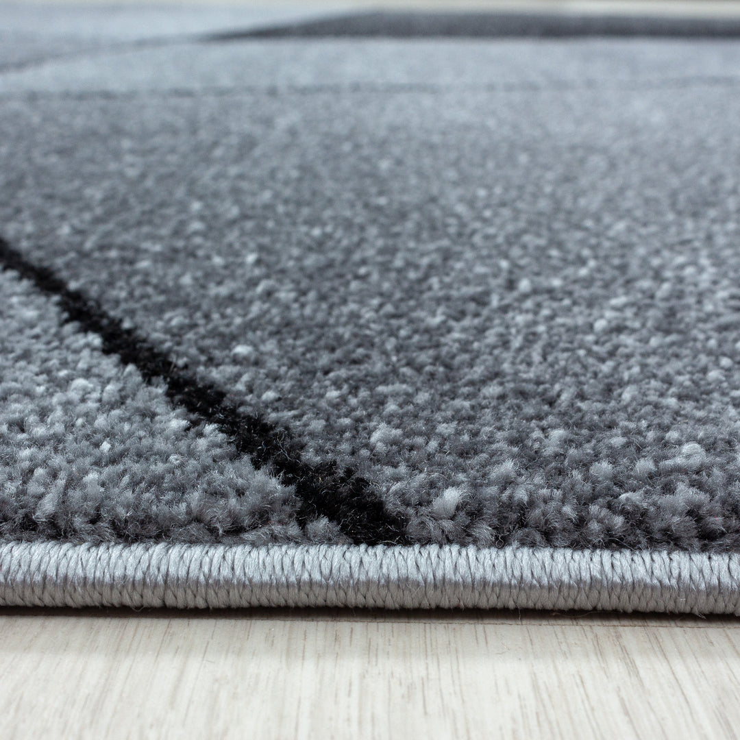 Teppich Kurzflor Geometrisch Polypropylen Wohnzimmer_Läufer_