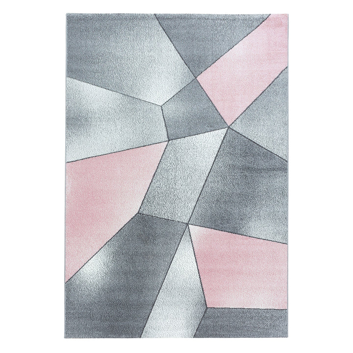 Teppich Kurzflor Geometrisch Polypropylen Wohnzimmer_Läufer_