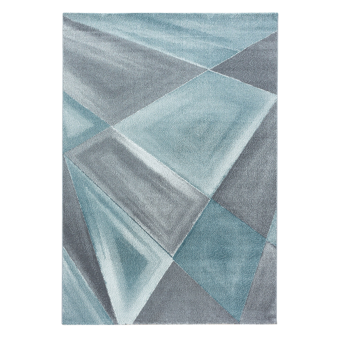 Teppich Kurzflor Geometrisch Polypropylen Wohnzimmer_Läufer_
