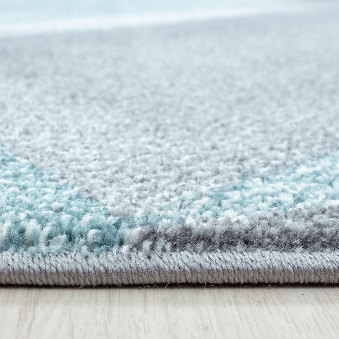 Teppich Kurzflor Geometrisch Polypropylen Wohnzimmer_Läufer_
