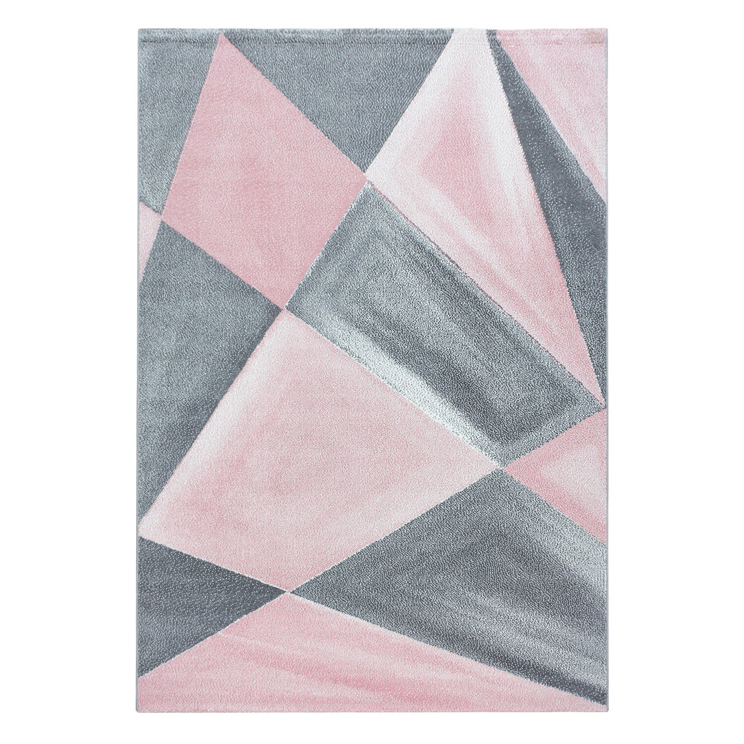 Teppich Kurzflor Geometrisch Polypropylen Wohnzimmer_Läufer_
