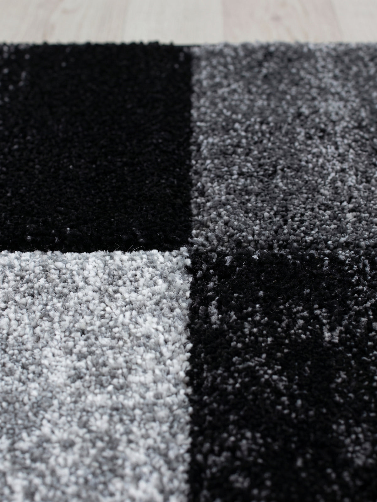 Teppich Black Läufer Farbdetail Muster_