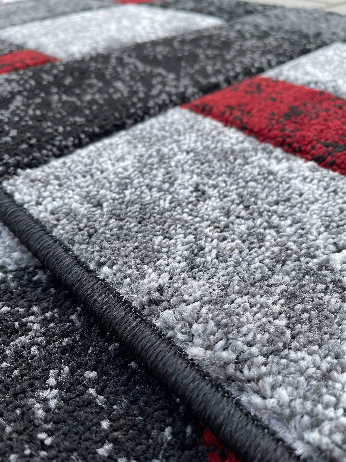 Teppich Red Läufer Farbdetail Muster_