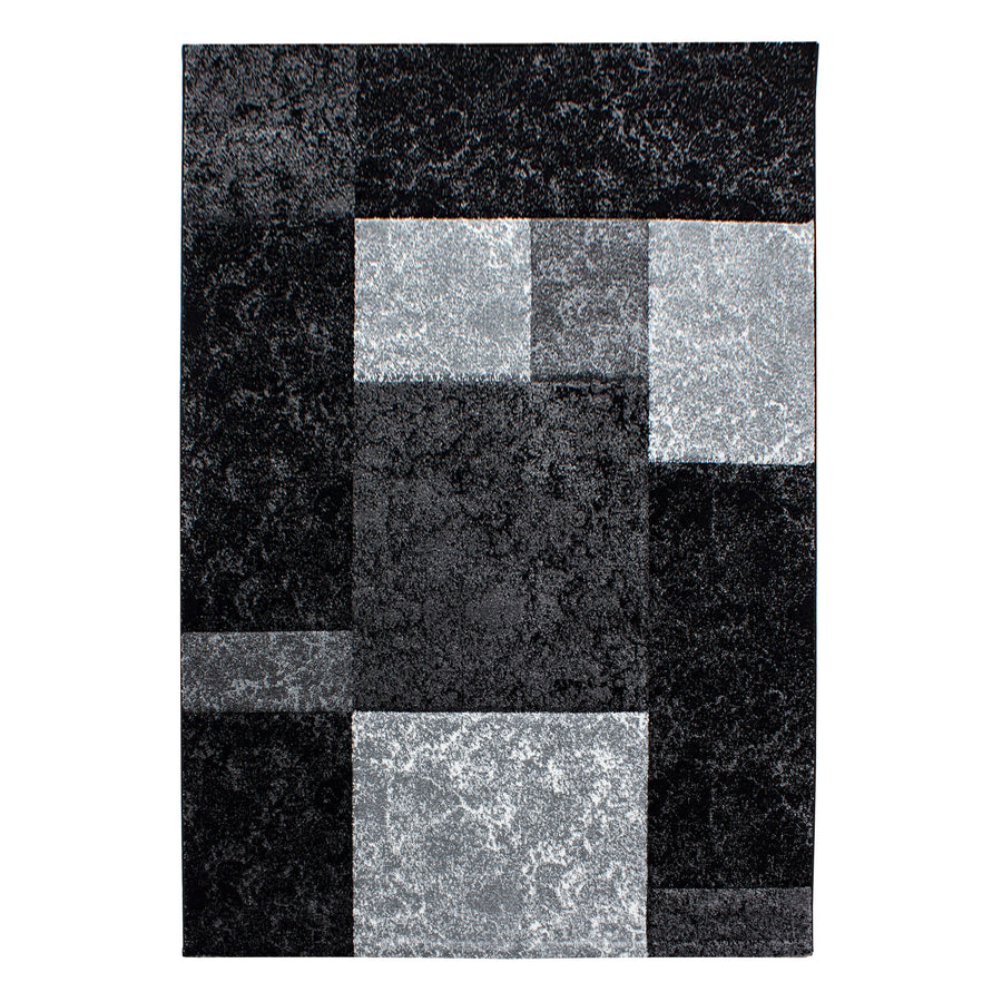 Teppich Kurzflor Karo Design Polypropylen Wohnzimmer_Läufer_
