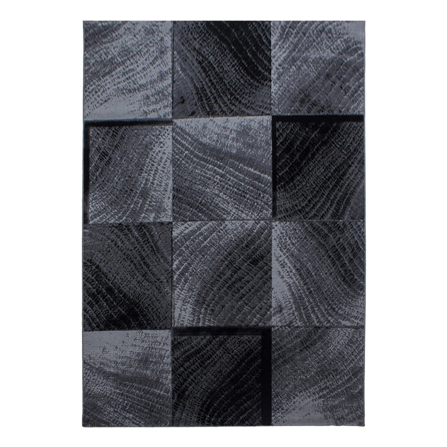 Teppich Kurzflor Karo-Design Polypropylen Wohnzimmer_Läufer_