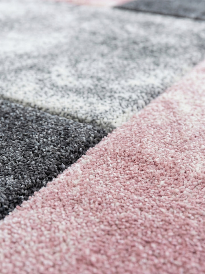 Teppich Pink rechteckig Farbdetail Muster_