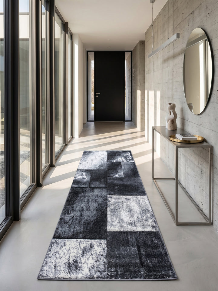 Teppich Grey Läufer im Wohnzimmer Einrichtungsidee_