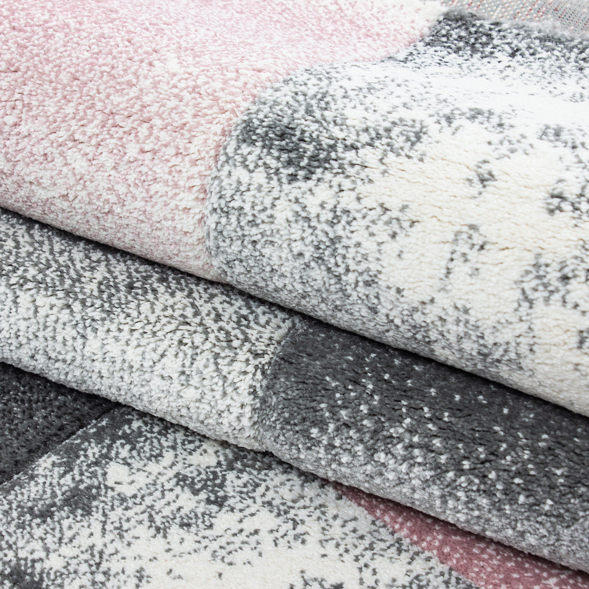 Kurzflor-Teppich Mosaik-Karo – Waschbar | Patchwork-Optik | 246k Noppen pro m² für Langlebigkeit – Ansicht 34