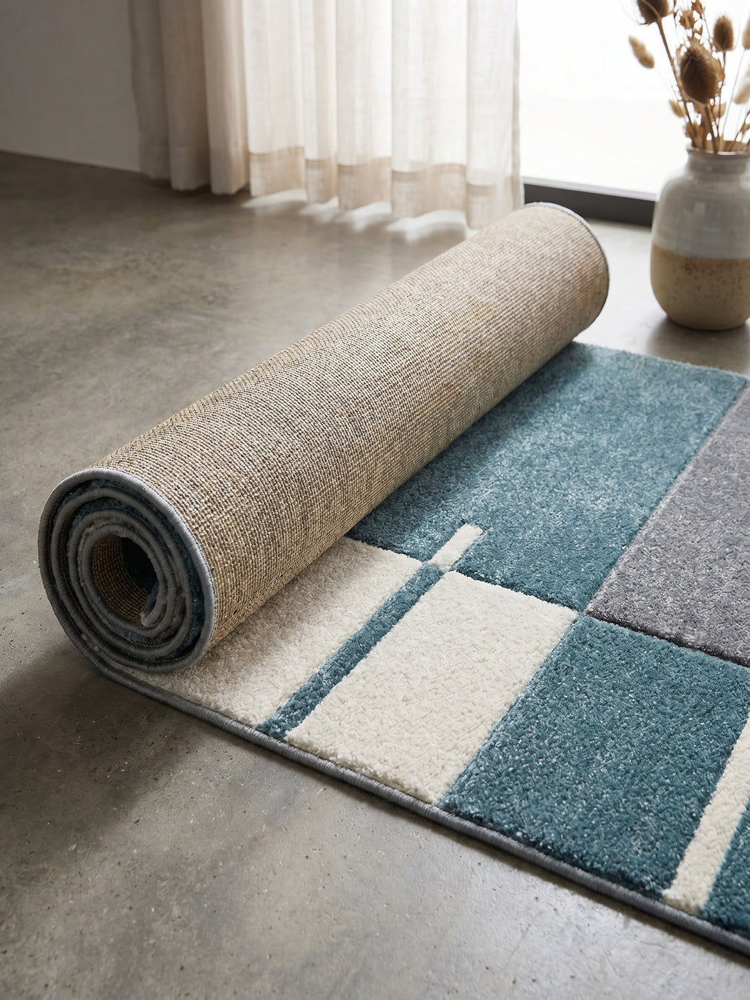 Teppich Blue Läufer Wohnaccessoire Deko_